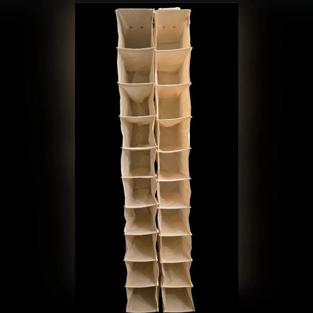2 ClosetMaid Tan Hanging Shoe Organizer
